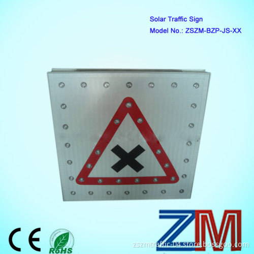 Professional Manufacturer Solar Traffic LED Stop Sign/Road Symbol Signs